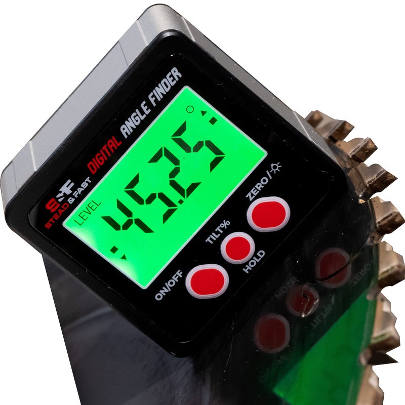 S&F STEAD & FAST Digital Angle Finder Gauge Magnetic Protractor Inclinometer Angle Cube Level Box with Magnetic Base and Backlight on Demand for Woodworking,Table Saw,Construction - Image 1